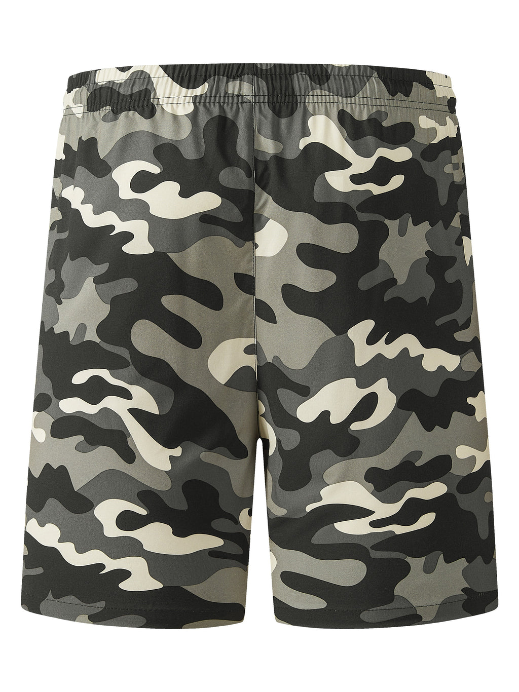 Men'S Camo Pattern Quick-Dry Athletic Shorts - Breathable, Elastic Waistband with Drawstring, Zippered Pockets for Running, Gym, Cycling & Hiking, Hiking Apparel | Camouflage Shorts | Zippered Pockets