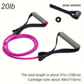 High Quality Latex Resistance Band With Big Handles And Door Anchor, Exercise Bands, Workout Bands, Suitable For Fitness Strength Training, Yoga, Pilates, Home Gym
