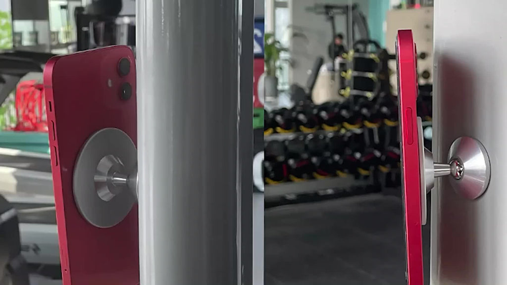 Support magnétique universel pour téléphone - Connexion facile et maintien sûr pour la salle de sport et la voiture - Robuste, résistant aux chocs et pratique pour une utilisation mains libres