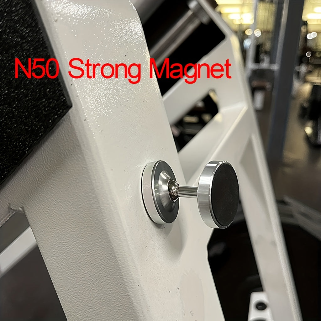 Support magnétique universel pour téléphone - Connexion facile et maintien sûr pour la salle de sport et la voiture - Robuste, résistant aux chocs et pratique pour une utilisation mains libres