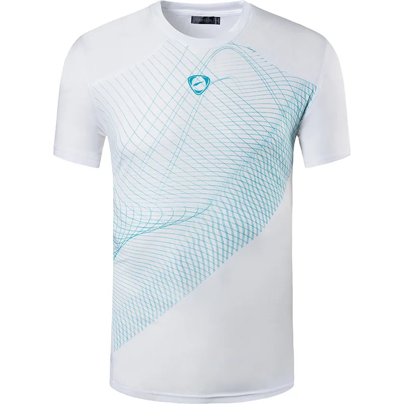 Rec sian-T-shirt de sport à manches courtes pour homme, t-shirt sec, course à pied, fitness, entraînement, golf, tennis, bowling LSL299