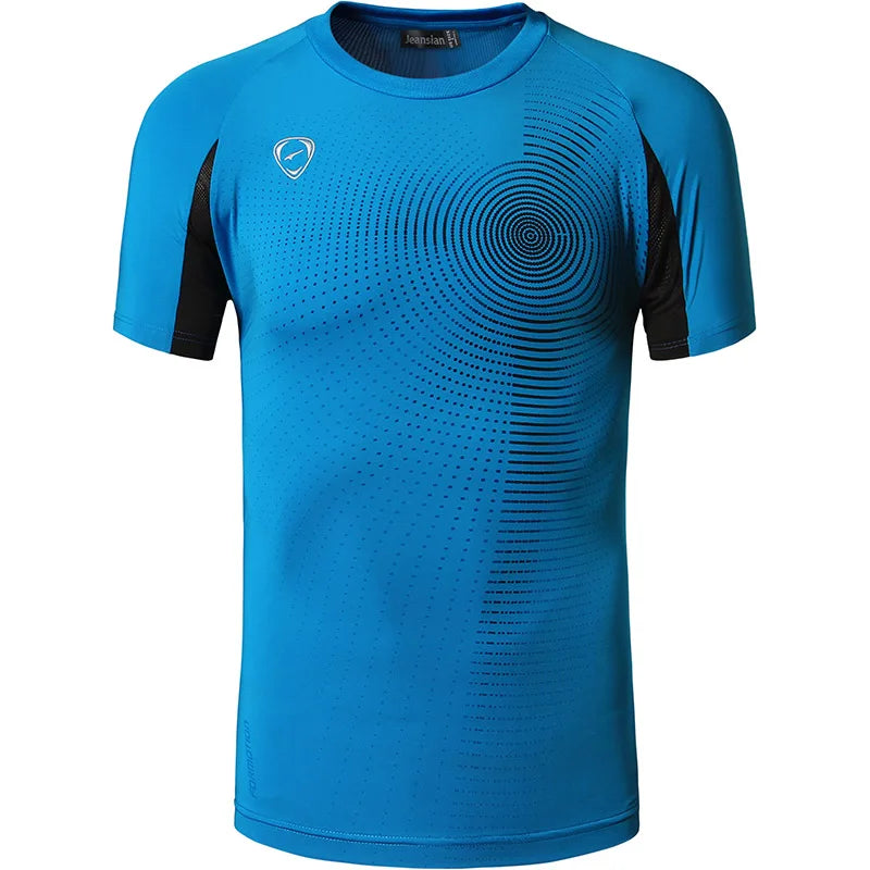 Rec sian-T-shirt de sport à manches courtes pour homme, t-shirt sec, course à pied, fitness, entraînement, golf, tennis, bowling LSL299