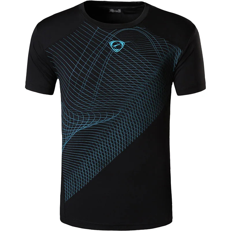 Rec sian-T-shirt de sport à manches courtes pour homme, t-shirt sec, course à pied, fitness, entraînement, golf, tennis, bowling LSL299