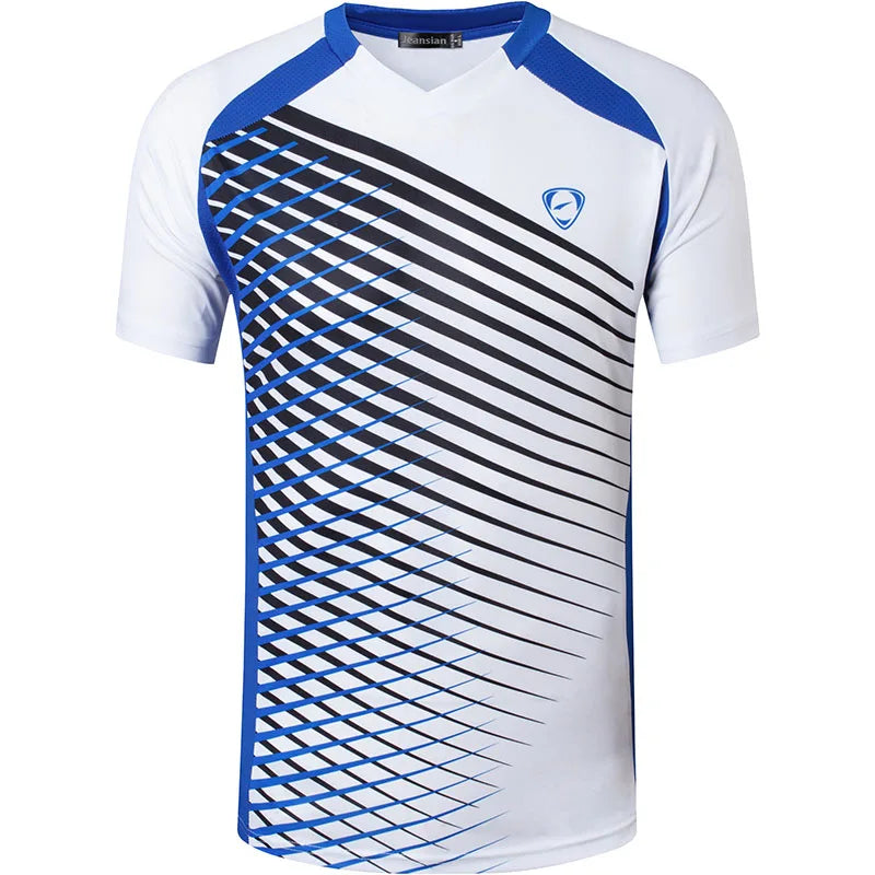 Rec sian-T-shirt de sport à manches courtes pour homme, t-shirt sec, course à pied, fitness, entraînement, golf, tennis, bowling LSL299