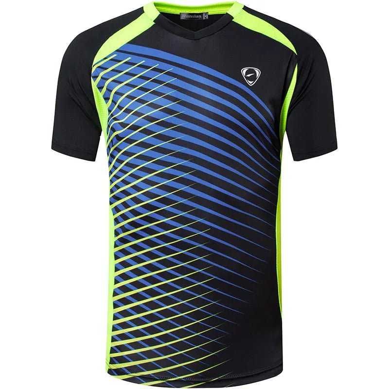 Rec sian-T-shirt de sport à manches courtes pour homme, t-shirt sec, course à pied, fitness, entraînement, golf, tennis, bowling LSL299