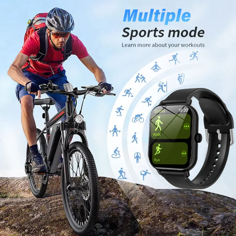 G.L Wear 2025 nouvelle montre intelligente 1.83 "écran HD plusieurs Modes de sport Bluetooth appel sport santé Smartwatch hommes femmes