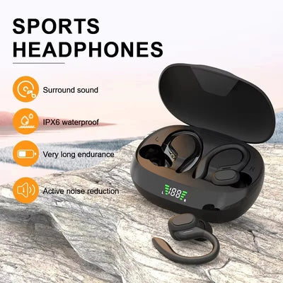 Original TWS Wireless Earphones, Ear Hook, Waterproof, Stereo, With Mic