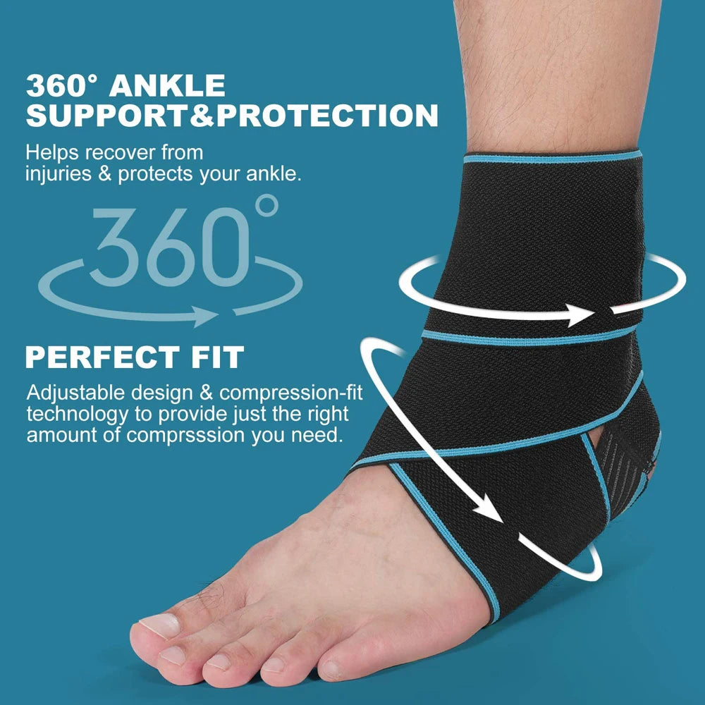 TopRunn 1 pièces sport professionnel cheville tension enveloppes Bandages élastique cheville soutien orthèse protecteur pour Fitness course