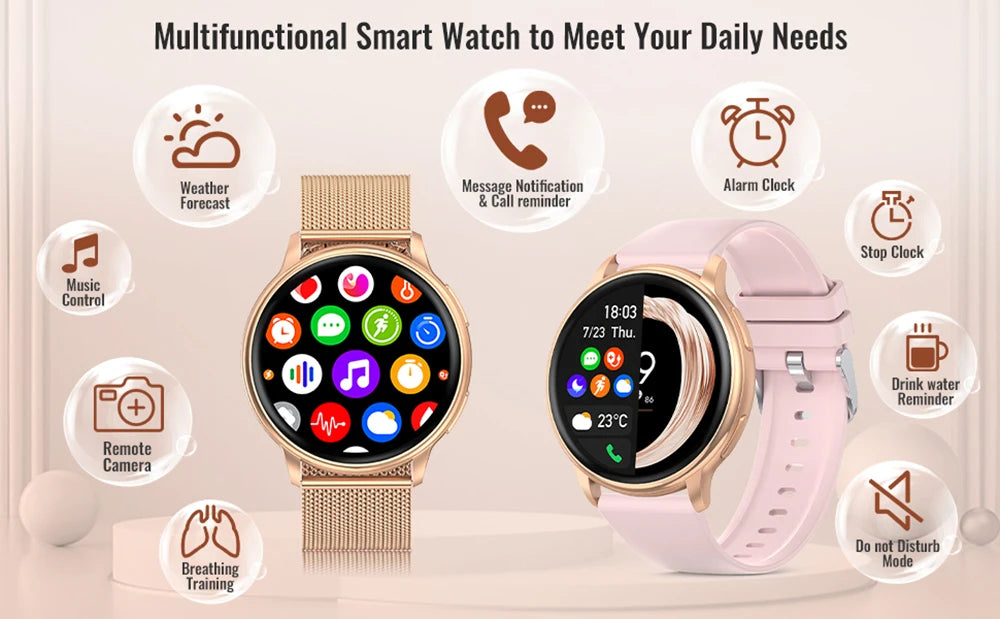 MEVADEN Y22 Smartwatch | Bluetooth Call, Fitness & Heart Tracker
