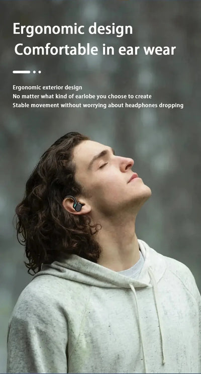 Original TWS Wireless Earphones, Ear Hook, Waterproof, Stereo, With Mic