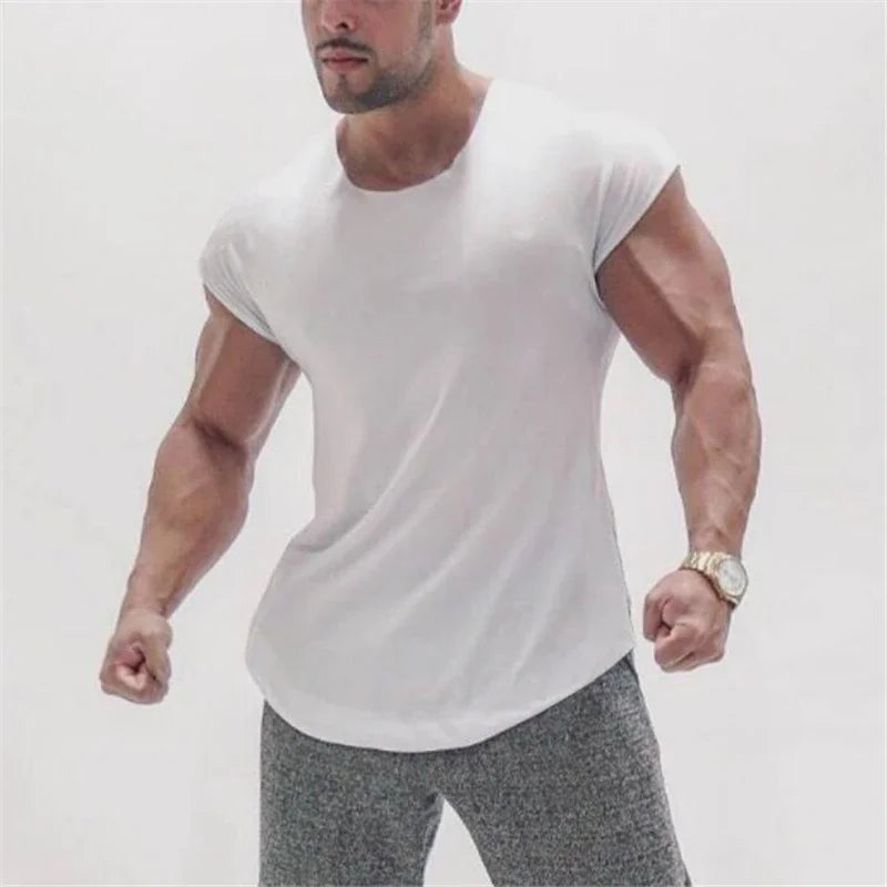 Silod-Débardeur moulant pour homme, nouvelle marque de vêtements de fitness, chemise de gymnastique, médicaments d'été