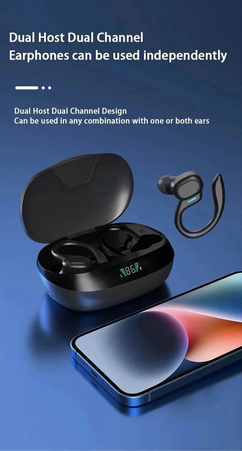 Original TWS Wireless Earphones, Ear Hook, Waterproof, Stereo, With Mic