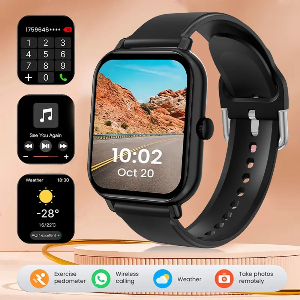 G.L Wear 2025 nouvelle montre intelligente 1.83 "écran HD plusieurs Modes de sport Bluetooth appel sport santé Smartwatch hommes femmes