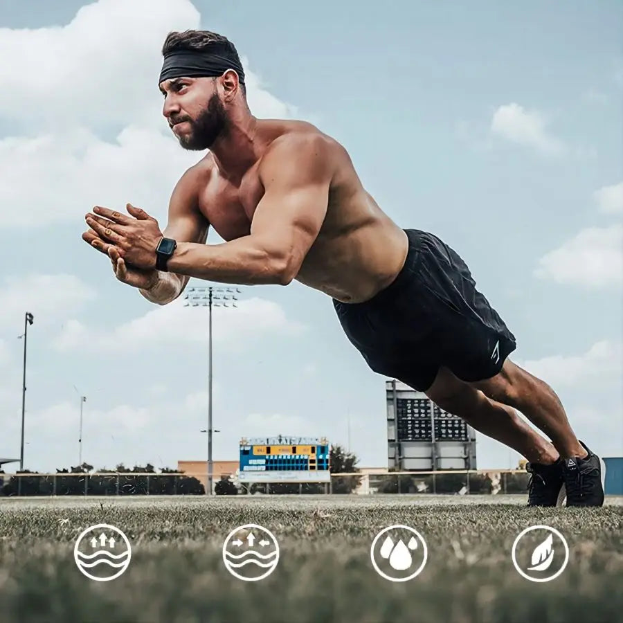 Bandeau élastique de sport pour hommes et femmes, course à pied, cyclisme, basket-ball, yoga, fitness, entraînement, sauna, 1 pièce