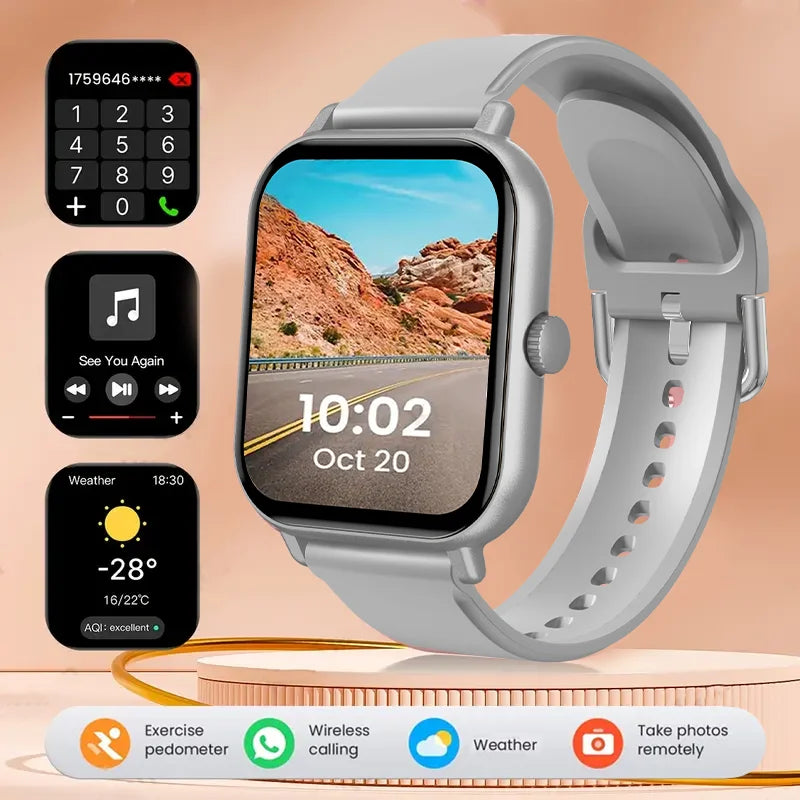 G.L Wear 2025 nouvelle montre intelligente 1.83 "écran HD plusieurs Modes de sport Bluetooth appel sport santé Smartwatch hommes femmes