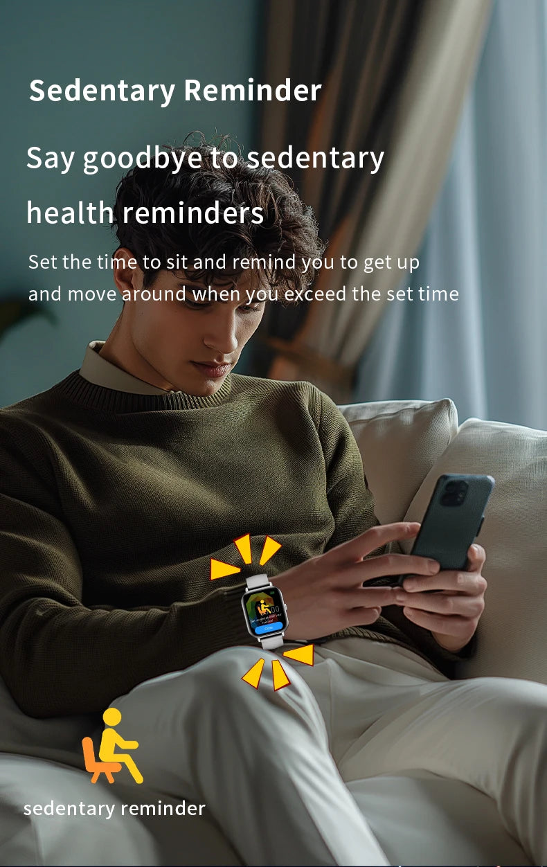 G.L Wear 2025 nouvelle montre intelligente 1.83 "écran HD plusieurs Modes de sport Bluetooth appel sport santé Smartwatch hommes femmes