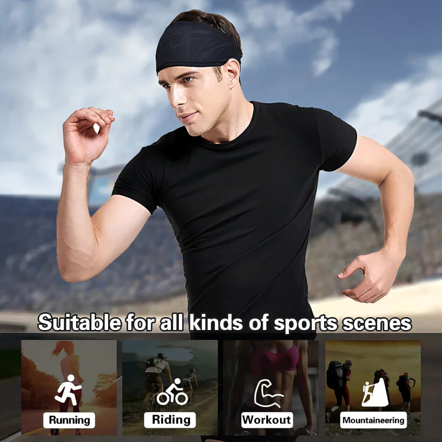 Bandeau élastique de sport pour hommes et femmes, course à pied, cyclisme, basket-ball, yoga, fitness, entraînement, sauna, 1 pièce