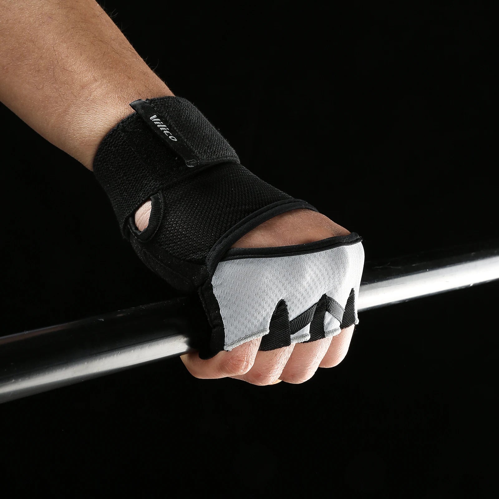 1 paire de gants d'entraînement pour hommes et femmes, gymnastique, levage, Fitness, exercices d'escalade, ceinture de poignet, absorbe les chocs, coussin en mousse, paume Crossfit