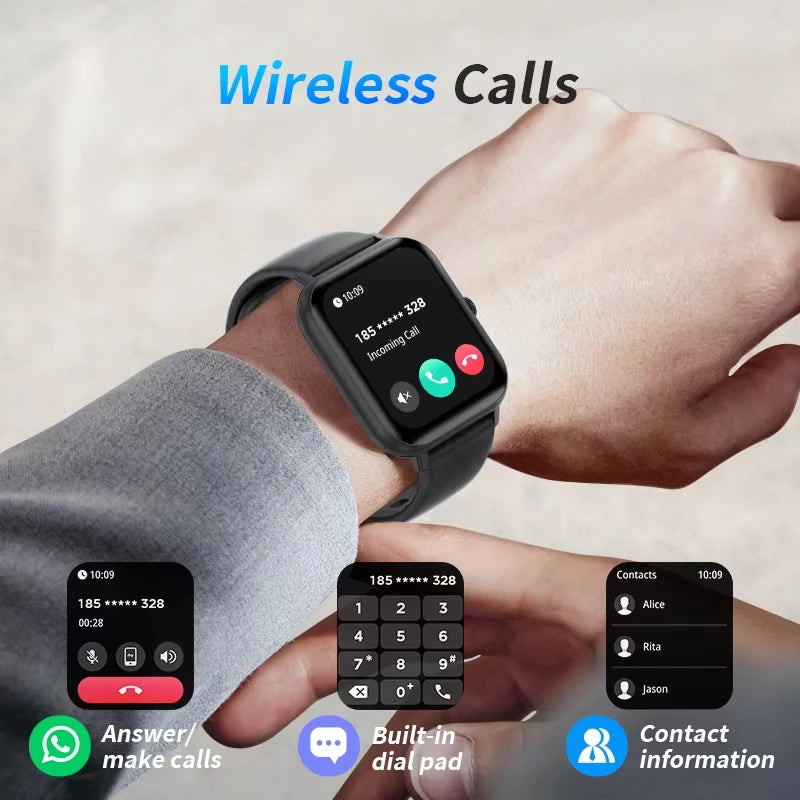 G.L Wear 2025 nouvelle montre intelligente 1.83 "écran HD plusieurs Modes de sport Bluetooth appel sport santé Smartwatch hommes femmes