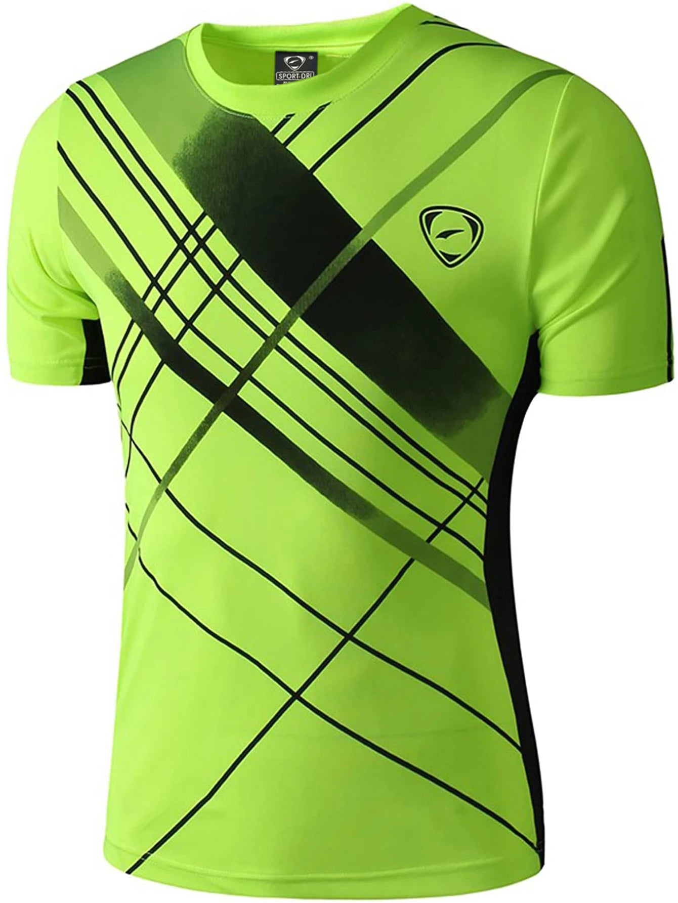 Rec sian-T-shirt de sport à manches courtes pour homme, t-shirt sec, course à pied, fitness, entraînement, golf, tennis, bowling LSL299