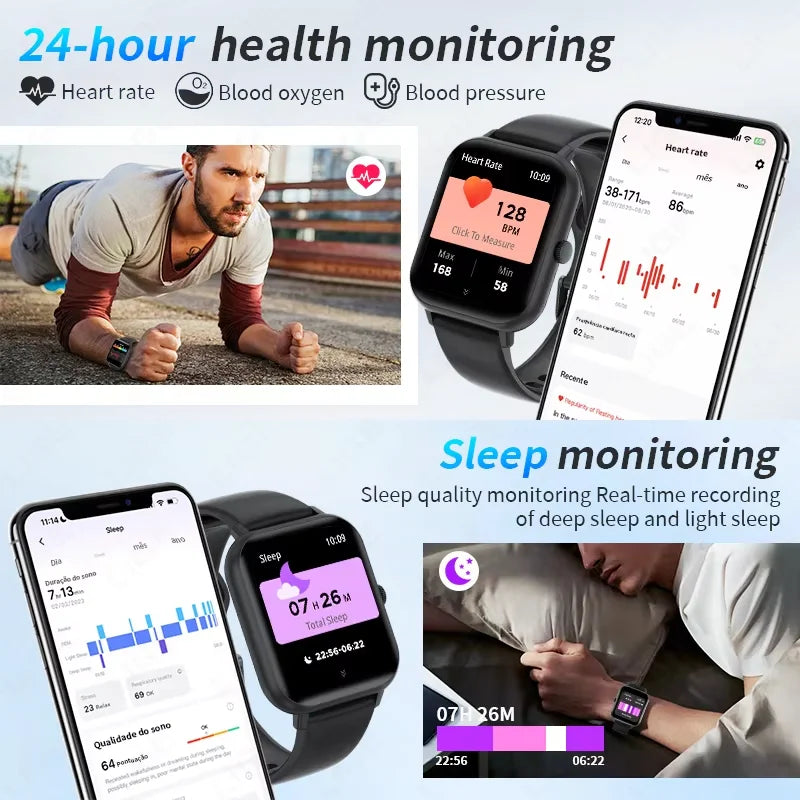 G.L Wear 2025 nouvelle montre intelligente 1.83 "écran HD plusieurs Modes de sport Bluetooth appel sport santé Smartwatch hommes femmes