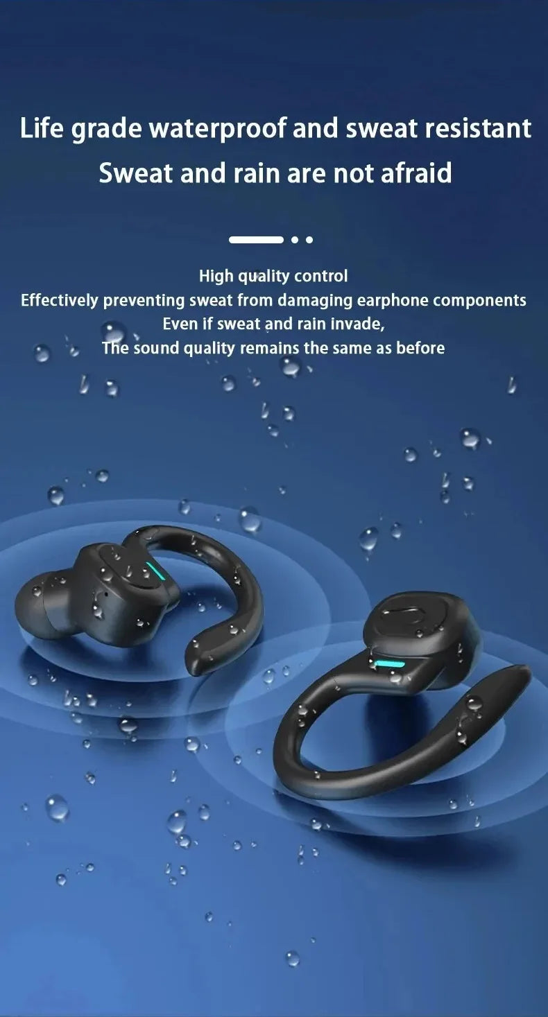 Original TWS Wireless Earphones, Ear Hook, Waterproof, Stereo, With Mic