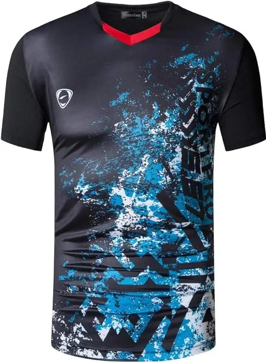 Rec sian-T-shirt de sport à manches courtes pour homme, t-shirt sec, course à pied, fitness, entraînement, golf, tennis, bowling LSL299