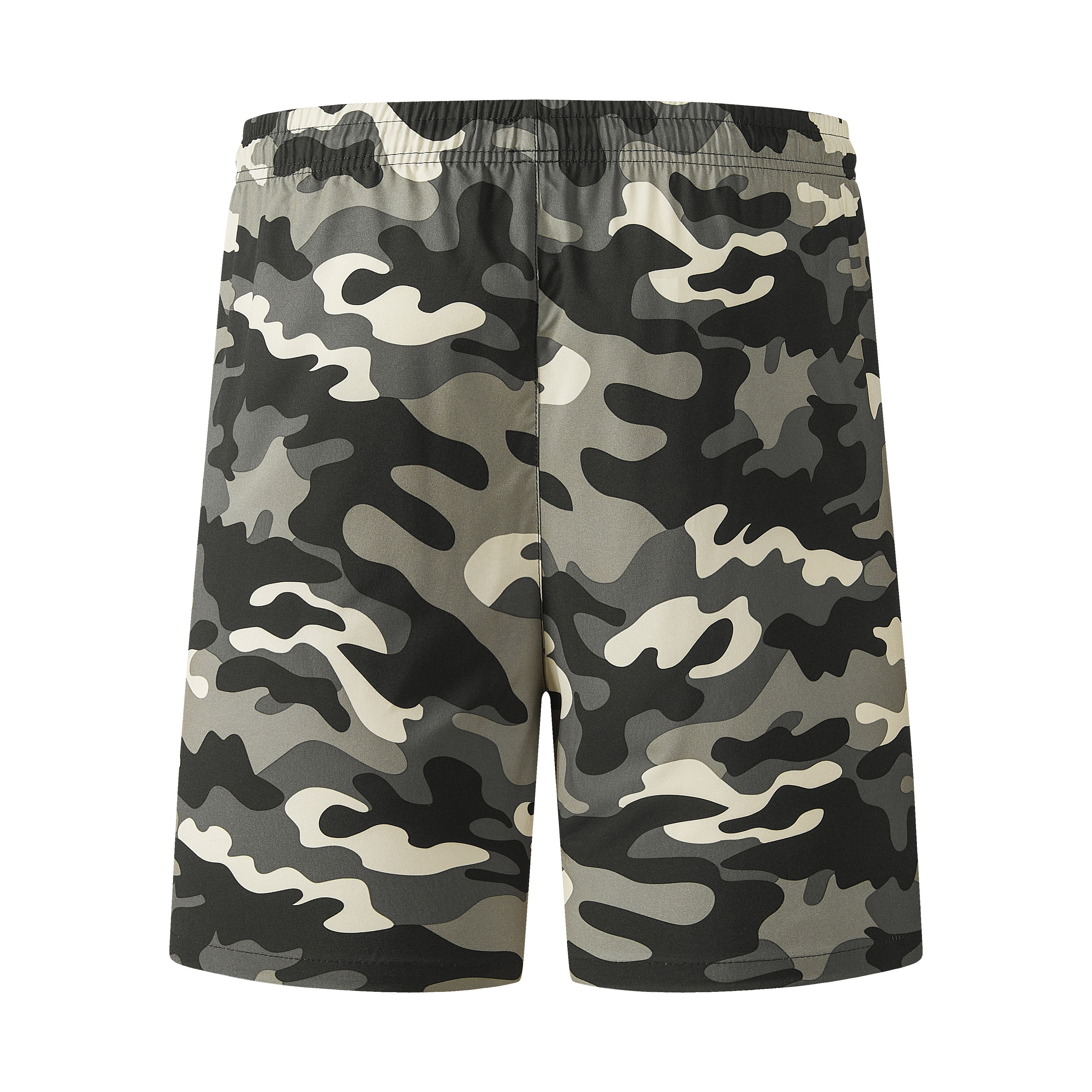 Men'S Camo Pattern Quick-Dry Athletic Shorts - Breathable, Elastic Waistband with Drawstring, Zippered Pockets for Running, Gym, Cycling & Hiking, Hiking Apparel | Camouflage Shorts | Zippered Pockets